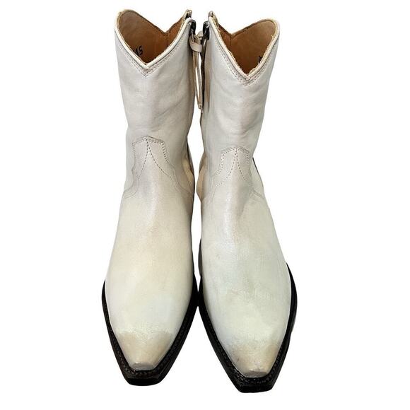 Tecovas The Dakota Women's Cowgirl Boots Size 8.5 Whitewash Bovine Western NWOB - Picture 7 of 16